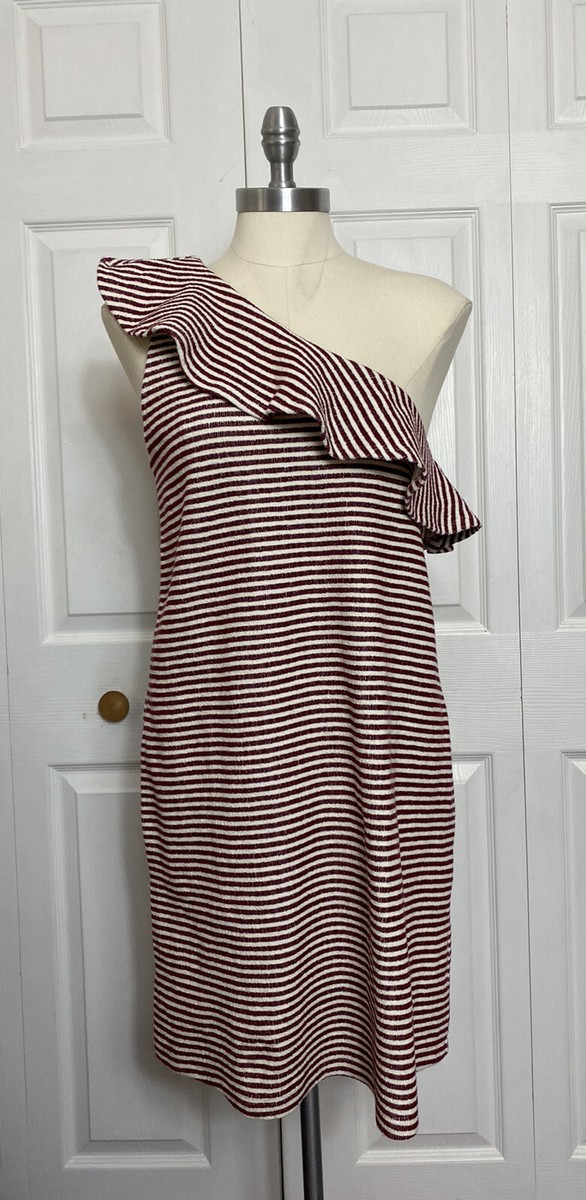 loft one shoulder dress Loft Mesh Ruched One Shoulder Midi Dress Size 2XL Black Women's