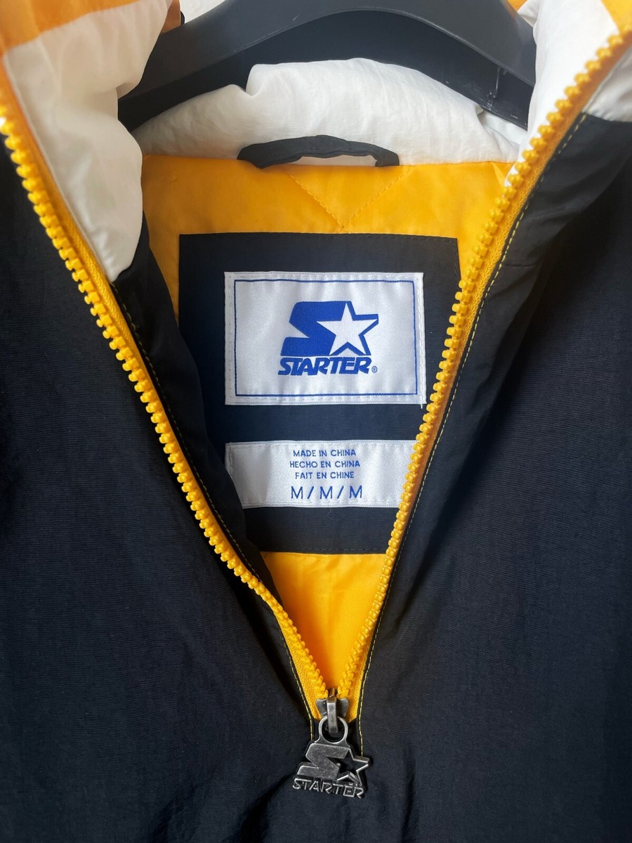 RARE Vintage Starter Pullover 90's Jacket (M) Black Yellow