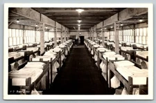 RPPC US Navy  Barracks Interior     Real Photo Postcard