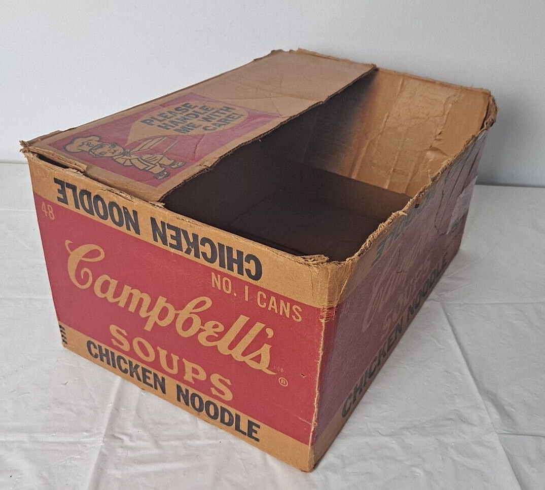 Vintage 1961 Original Campbell's Chicken Noodle Soup 48 Can
