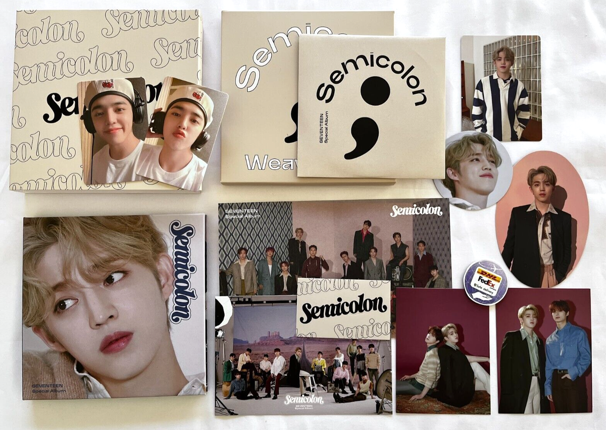 SEVENTEEN S.COUPS Semicolon Album Set photocard cd weaving kit