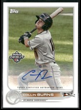 2022 Topps Pro Debut #PD-199 Collin Burns Autographs