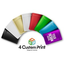 100 4CustomPrint Foil Mylar Zip Seal Resealable Matte Bag for Custom Logo