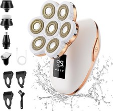 7D 5-in-1 Shaver Cordless Hair Trimmer Bald Head Razor Electric For Men Wet Dry