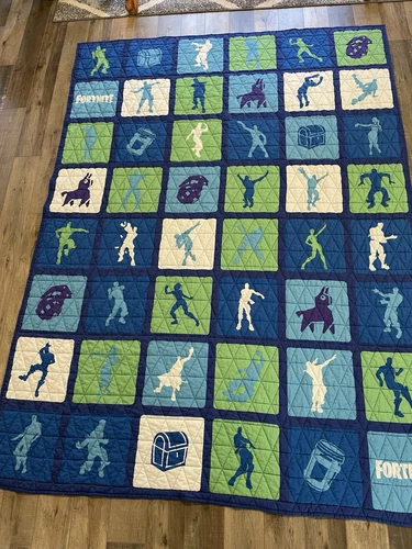 Fortnite Twin Quilt Comforter Kids Epic Games Bedding 61” X 84”