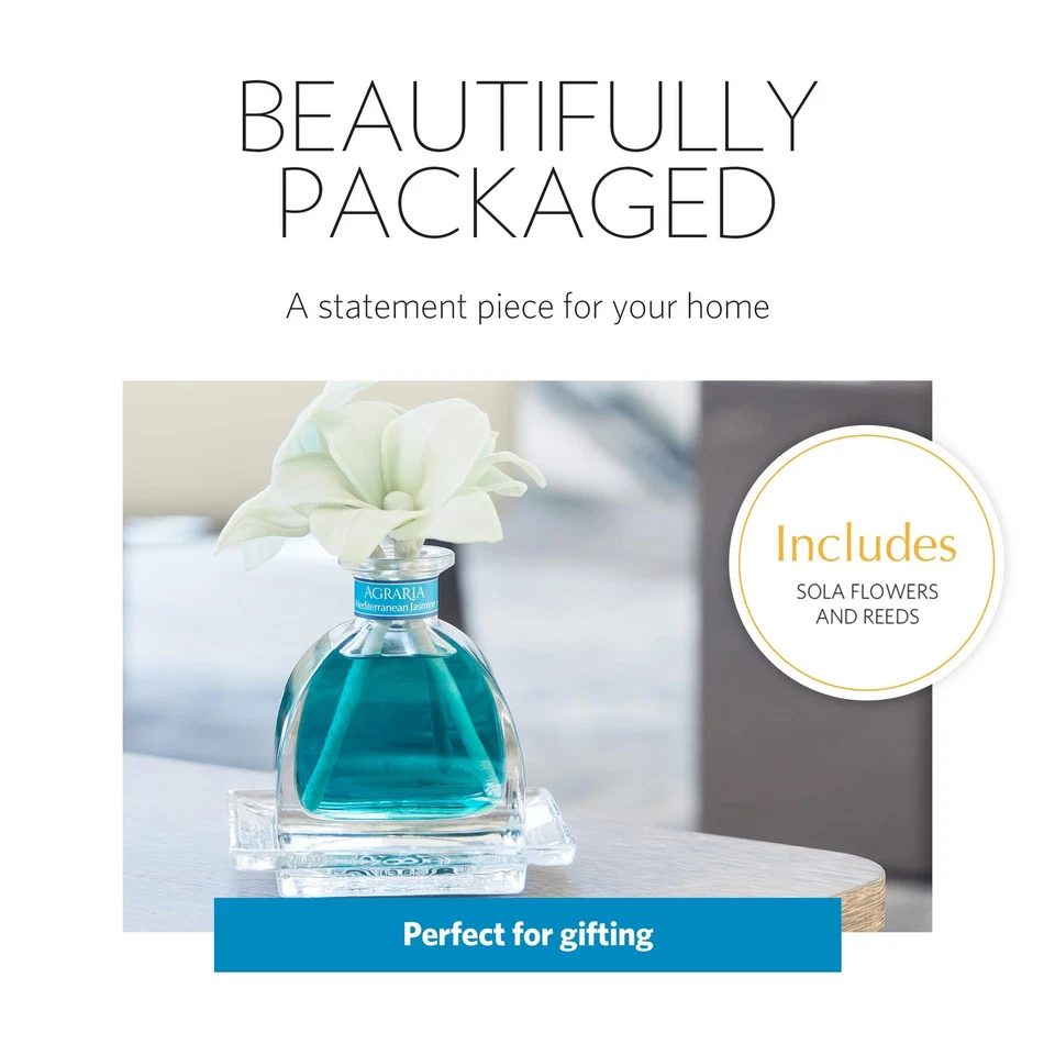 豪华茉莉花香薰套装带芦苇棒家用香氛 — 第 2/4 张图片