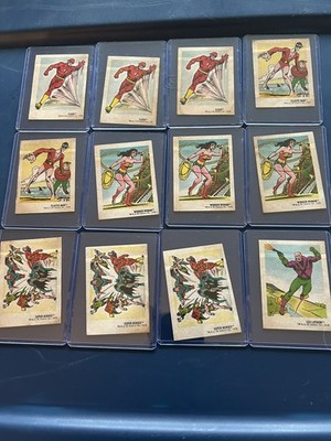 Tm & DC Comics Sticker Card Lot- 1978 Good Condition