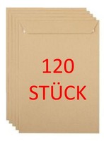 C5 Versandtaschen BriefumschläGe Braun Ohne Fenster 90G/M² FüR A5 -- 120 StÜCk
