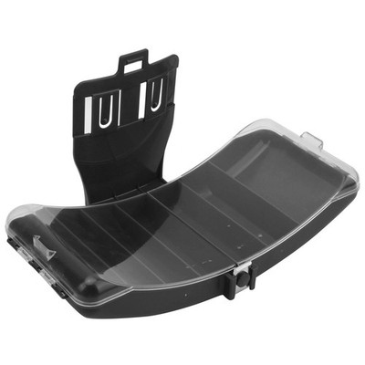 Black Portable Waist Fishing Box Plastic Fishing Tackle Bait Lure Hook Storage O