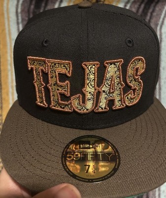 Tejas Texas Rangers New Era 59Fifty Sz. 7 1/4 Walnut Ramon Ayala TexMex  