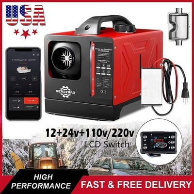 #ad Diesel Air Heater Diesel Heater 8KW 110V 12V 24V Bluetooth APP Remote Wfypdnhoea $112.99