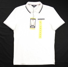 Ben Sherman Mens Polo Shirt S Short Sleeve Regular Fit Pocket Casual White NEW