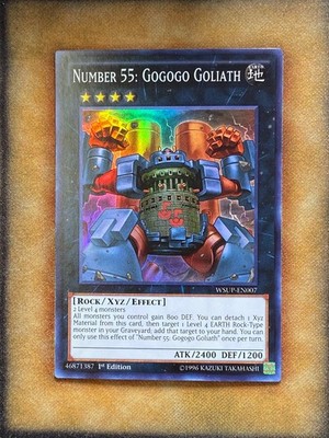 Yugioh Number 55: Gogogo Goliath WSUP-EN007 Super Rare 1st Ed NM