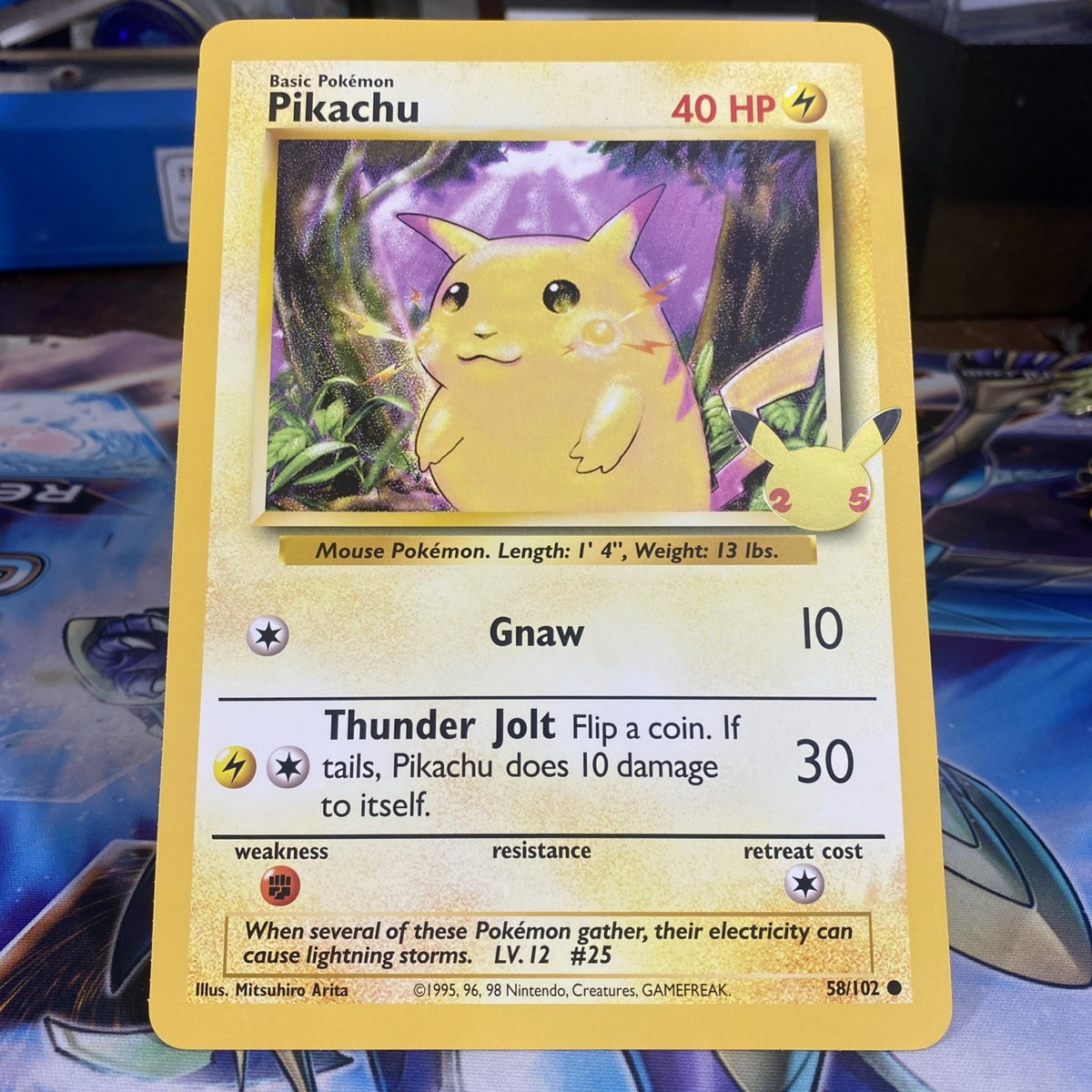 や*わ様 Pikachu 40 HP ポケモンカード 58/102 Pikachu - (25th Anniversary) 58/102 Jumbo Cards Regular | eBay