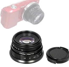 35mm F1.6 Large Aperture Manual Prime Fixed Lens APS-C for Sony E-Mount Camer...