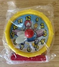 1989 McDonald's Happy Meal Toy Ronald McDonald Glowing Clock Sealed