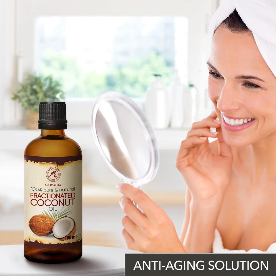 Olio Di Cocco Frazionato - 100Ml - Cocos Nucifera - Olio Vegetale Puro - Olio Ve - Immagine 4 di 4