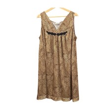 Vintage Vanity Fair Nightgown Leopard Print Mob Wife Indie Sleaze Animal Print