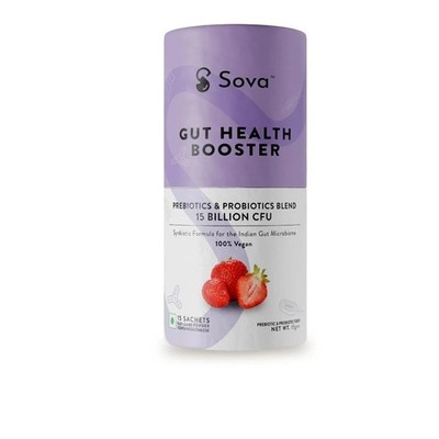 Sova Gut Health Probiotics Darm Detox Microbiome Balance 15 Vegan Sachets
