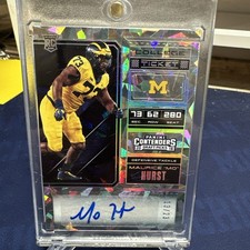 Maurice Hurst RC 2018 Panini Contenders draft picks Cracked Ice Auto #13/23