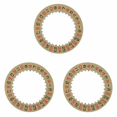 3 DATE DISC FOR ROLEX TURNOGRAPH 3135/3155 16263 16264 116261 116264 CH/RED/BLK