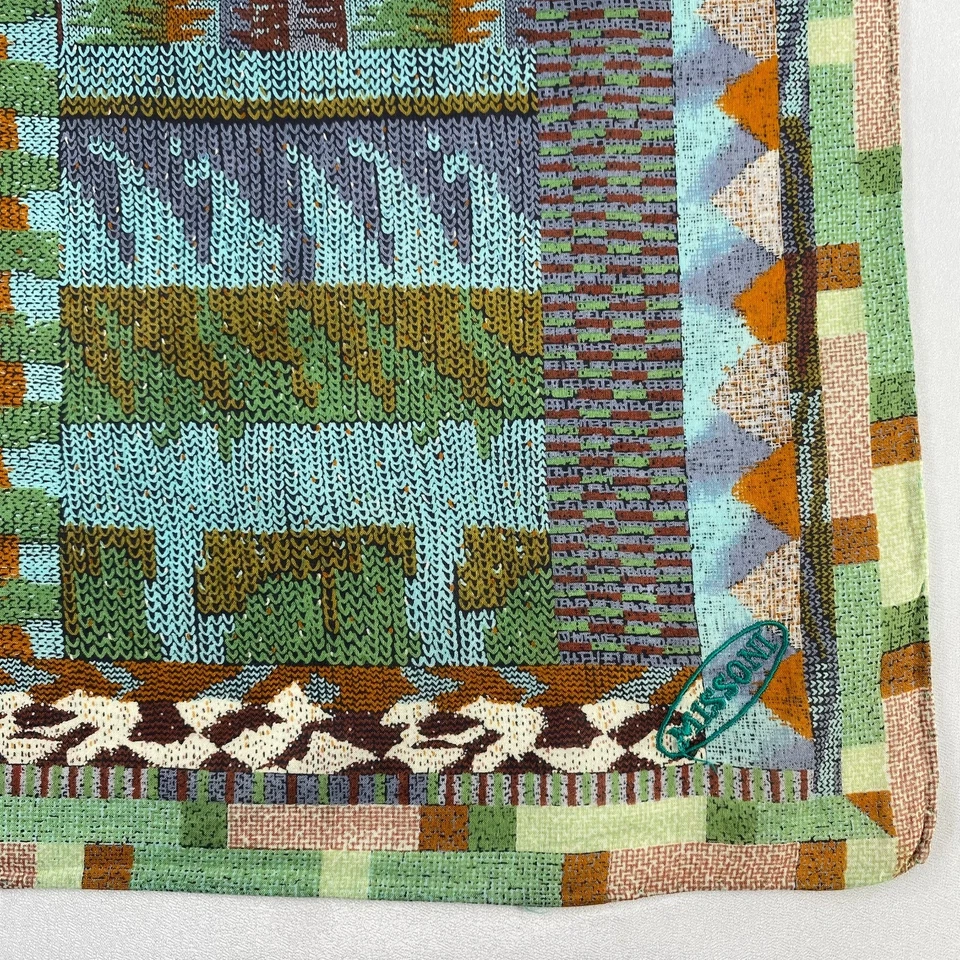 Pañuelo Missoni vintage pañuelo pañuelo pañuelo cuadrado de bolsillo Foto 4 de 4