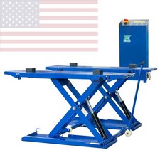6600lb Mid-rise Scissor Auto Lift 3500kg Hydraulic Car Lift W Mobile Power Unit