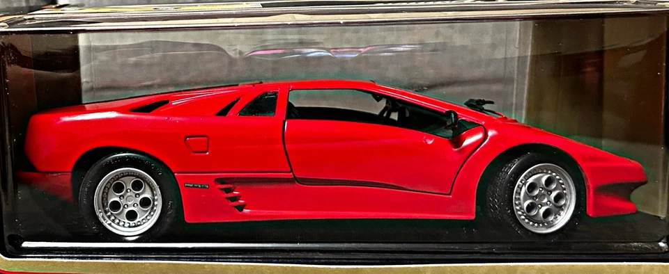 1:18 MAISTO LAMBORGHINI DIABLO 1990 年无 BBR MR PEAKO AMALGAM D&G KOENIGSEGG 全新 — 第 3/4 张图片