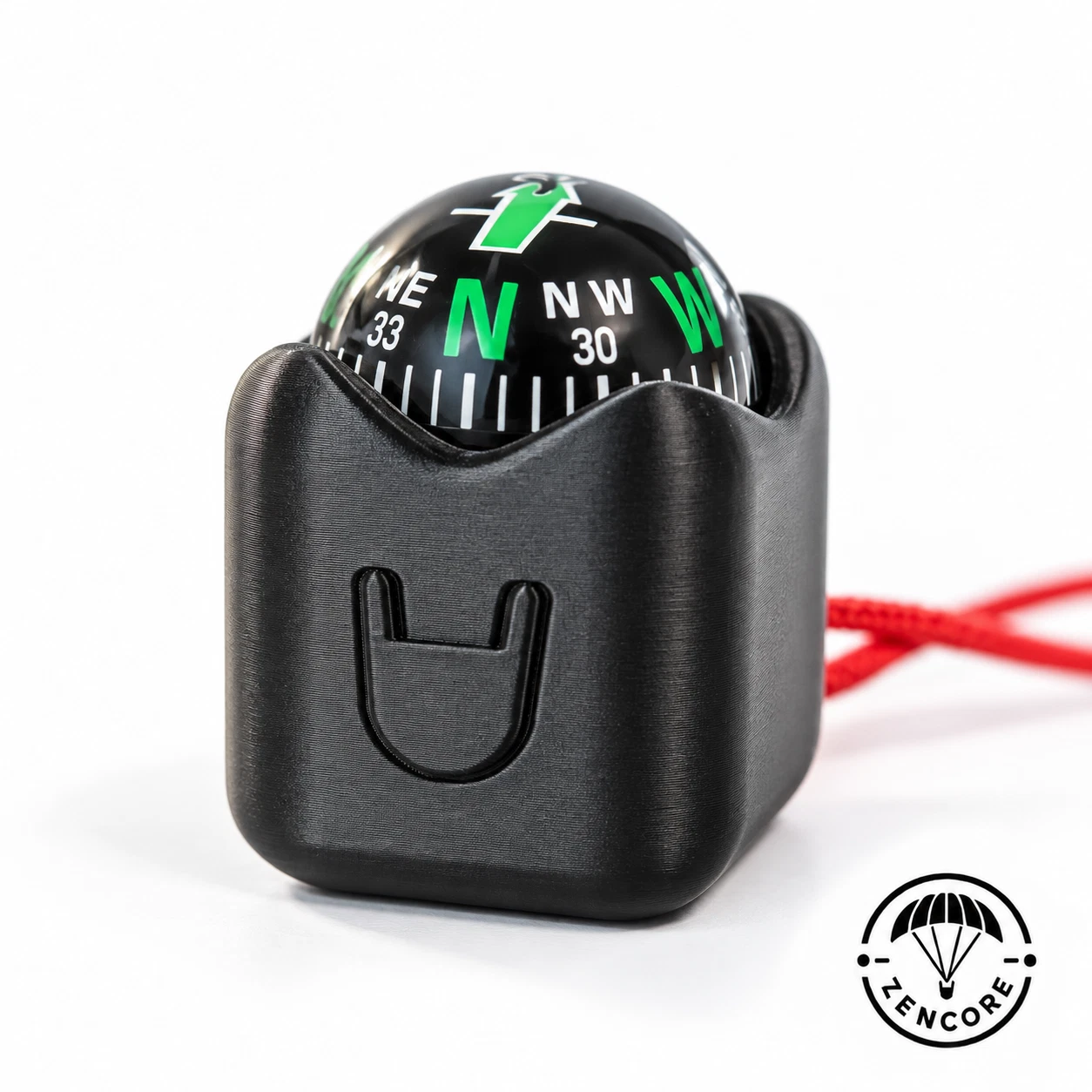 Paraglider riser-strap compass — actual product photo 1