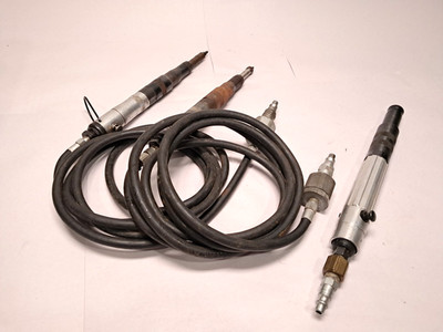 Lot of 3 Pneumatic Screwdrivers Aircraft Machine Shop Tool 