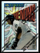 1996 Topps Finest Phenoms Lyle Mouton #168 NM Refractor