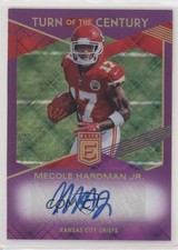 2019 Donruss Elite Turn of the Century Purple 6/15 Mecole Hardman Jr Auto uk2