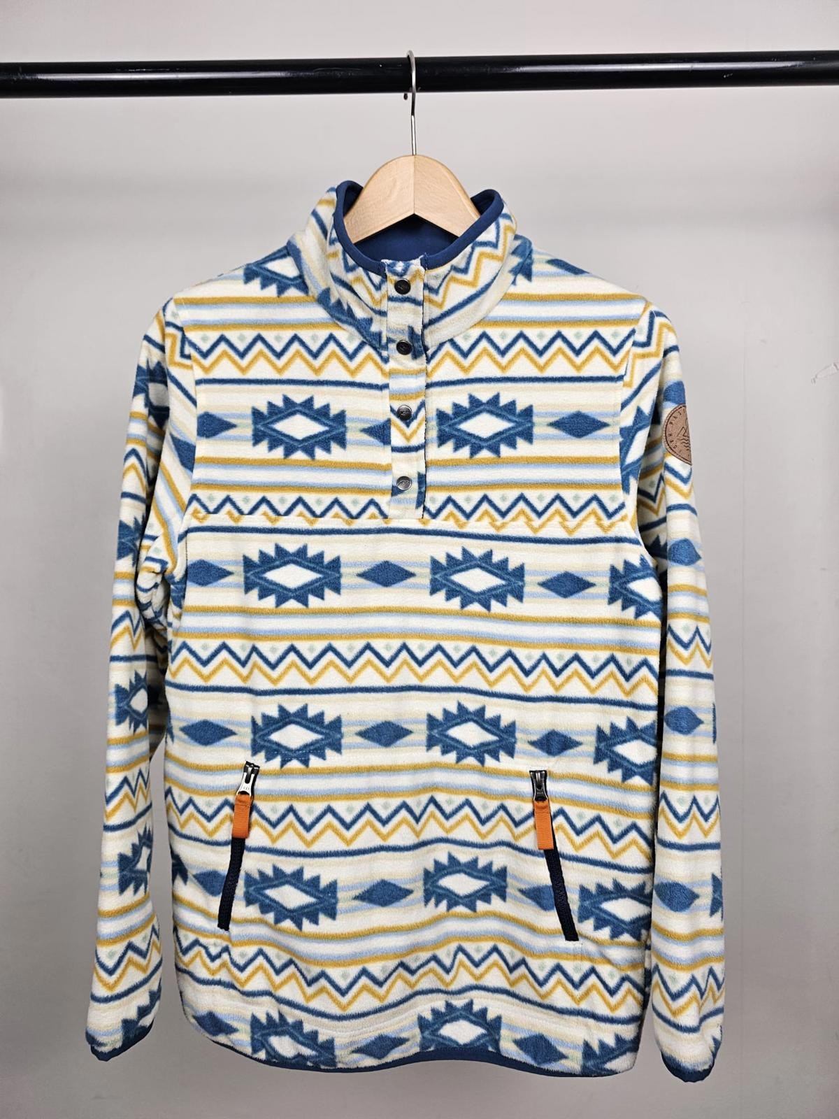 Passenger Womens Pullover Snap Button Aztec Fleec… - image 1