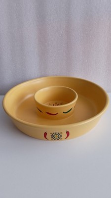 Vintage Stil ''Sagaform'' große Keramik Dip/Nachos etc Servierschale