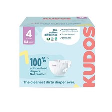 Kudos Chlorine Free Cotton-Lined Disposable Diapers - Size 4 - 54ct