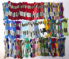 Lot of 150 Skeins DMC Embroidery Floss Thread Various Colors