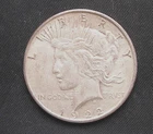 1922-S Peace  silver dollar  VF