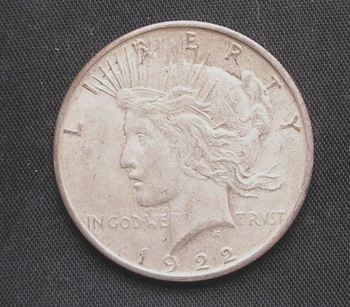 1922-S Peace  silver dollar  VF