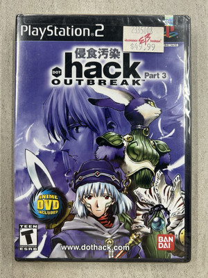 Dot .Hack Outbreak PS2 Playstation 2 FACTORY SEALED TAB DOWN SONY 2003 Complete