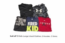 Lot Of 5 Kids large Clothes Nike, Jordan, UA..Used