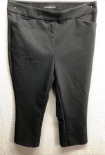 Counterparts Women’s Trouser Pants Size M Black Pockets Career Casual