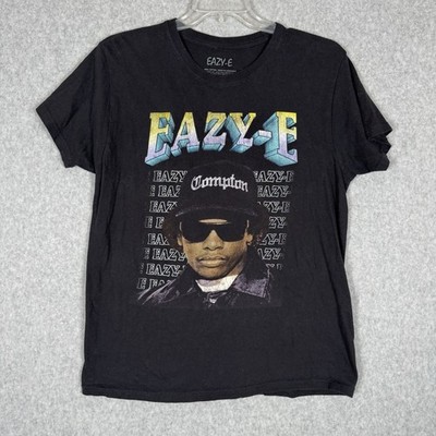 Eazy-E Rap Black Graphic T-Shirt Adult Size Large Rap Tee NWA Compton Streetwear