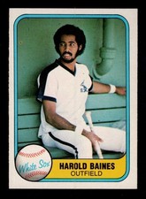 1981 Fleer Baseball Card #346 Harold Baines RC HOF Chicago White Sox NRMT