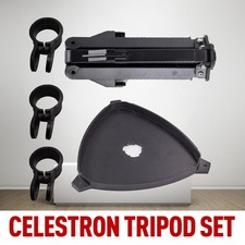 Image of Celestron Tripod Set with Accessory Plate & 3 Clamping Rings with Screws UK