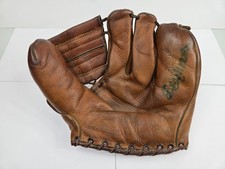 Vintage Hutch Clutch Baseball Glove - Signed by Ed Matthews
