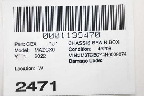 2016 - 2023 MAZDA CX-9 FUEL PUMP COMPUTER MODULE CONTROL UNIT OEM PYFL18561 - Picture 15 of 15
