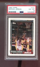 1992-93 Topps #141 Michael Jordan PSA 8 Graded Basketball Card NBA Bulls 92-93