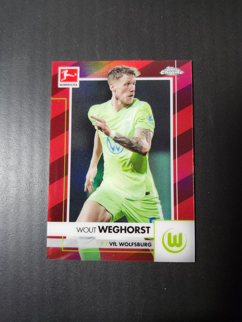2020-21 Topps Chrome Bundesliga Wout Weghorst Red Refractor /10