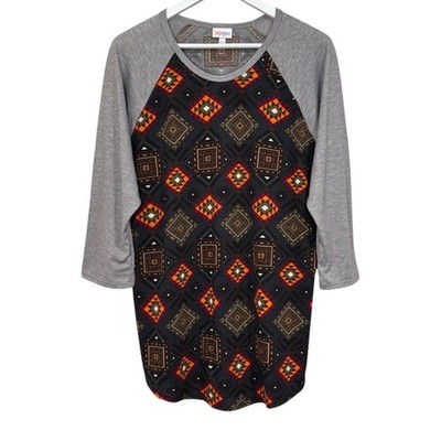 LuLaRoe Randy 3/4 Sleeve Pullover Stretch Top Size 2XL NWT