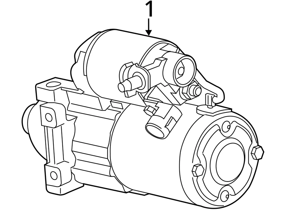 Solenoide motor de arranque de coche Gmc Yukon XL 1500 OEM ZEE7R Foto 4 de 4